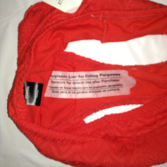 🌺SOLD🌺High Waist Bikini Bottom Crochet Red Small - Picture 5 of 5